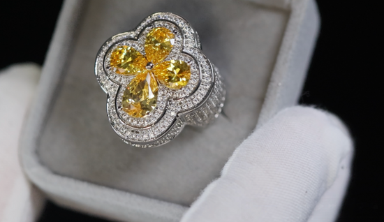 Men's Yellow Diamond Ring