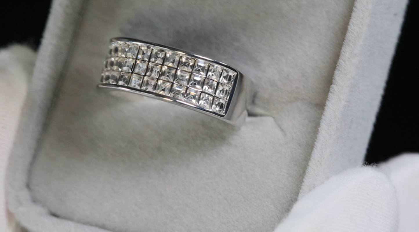 Men's Princess Cut Diamond Ring