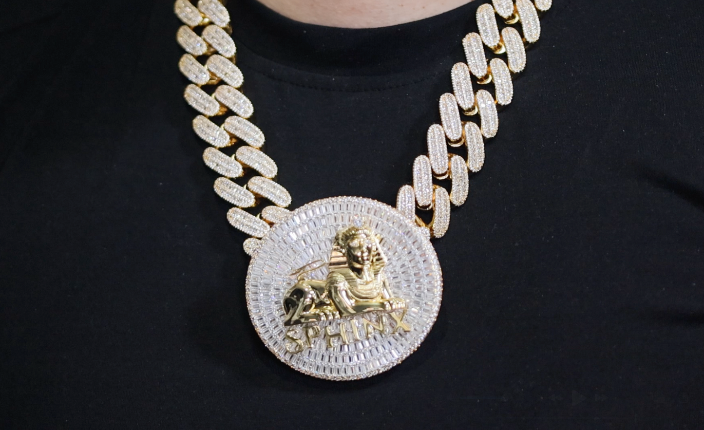 Gold Hip Hop Pendant