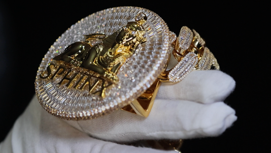 Gold Iced Out Pendant
