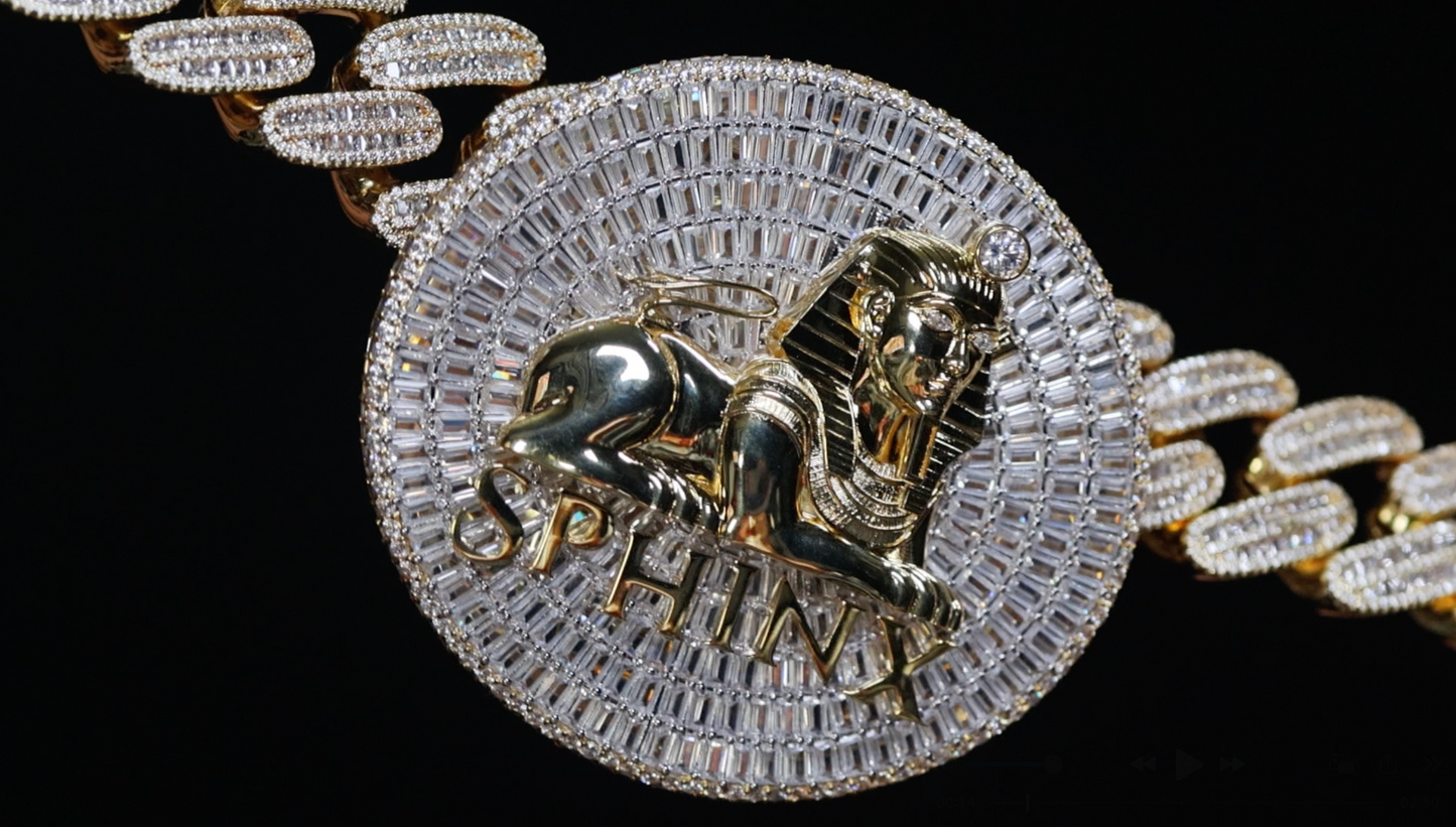 Men's Big Gold Hip Hop Pendant