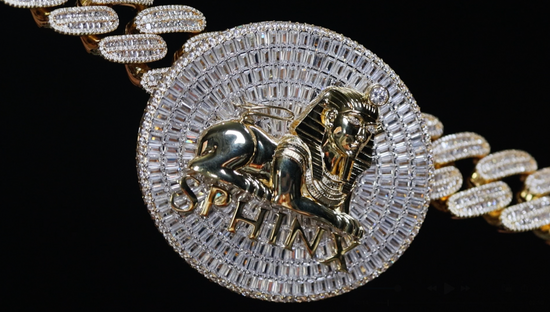 Men's Big Gold Hip Hop Pendant