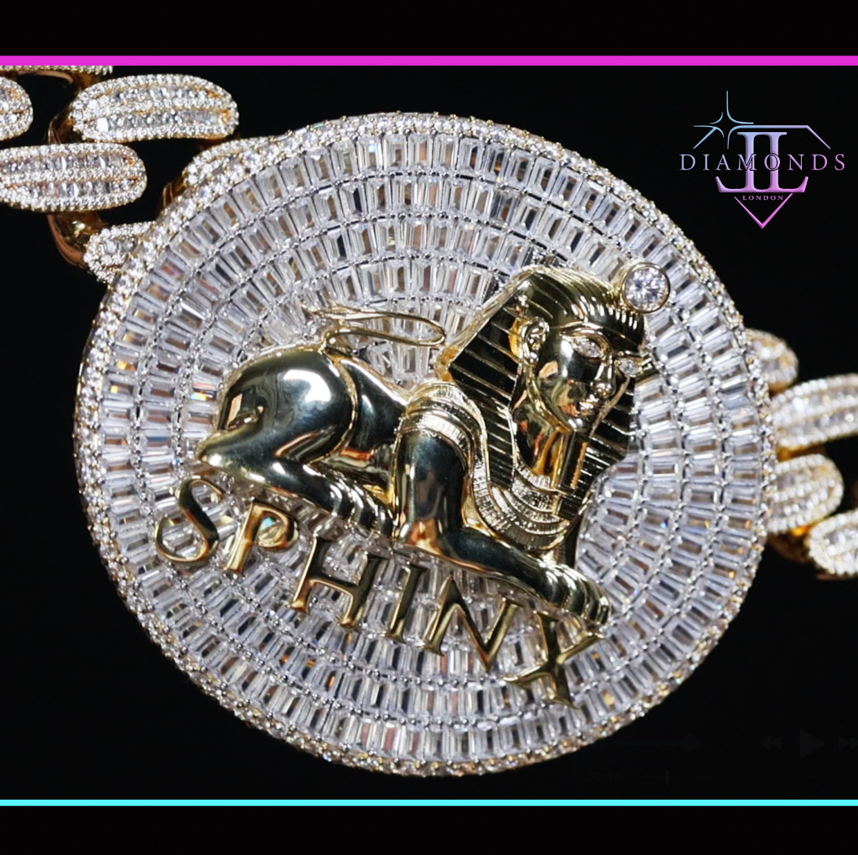 Big Gold Hip Hop Pendant