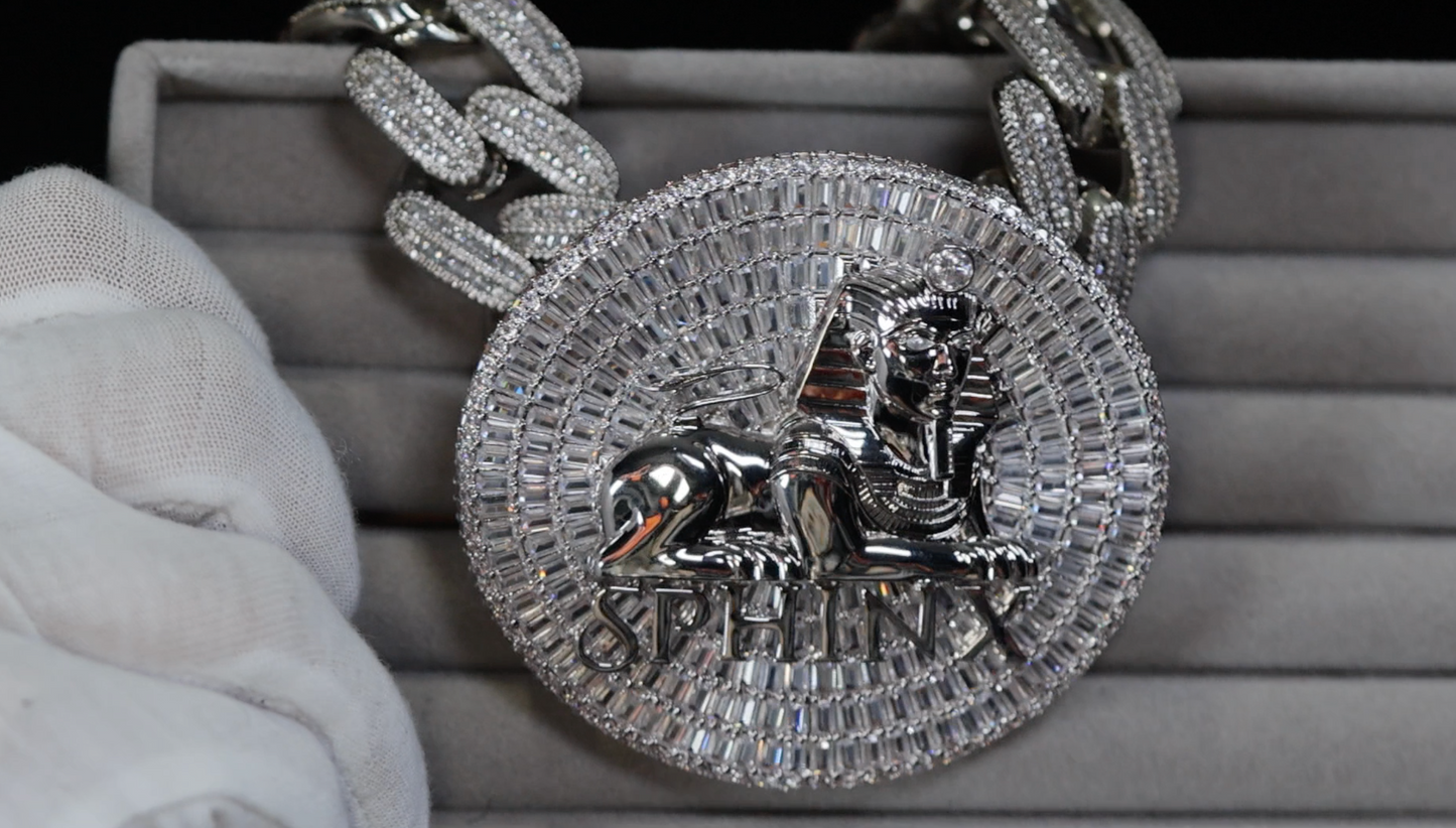 Big Diamond Iced Out Medallion Pendant