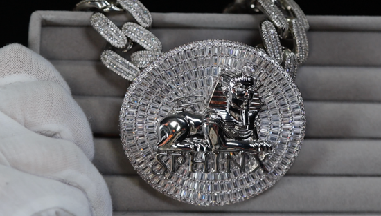 Big Diamond Iced Out Medallion Pendant