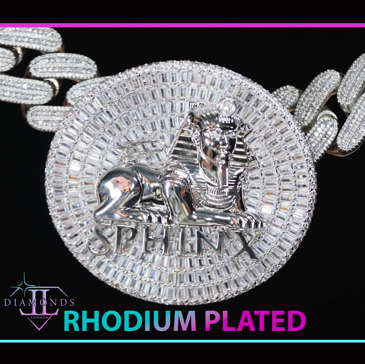 Big Moissanite Hip Hop Pendant 