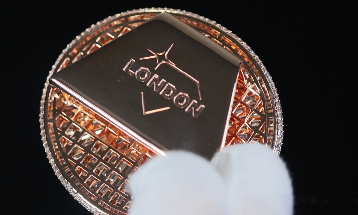 Big Rose Gold Diamond Pendant