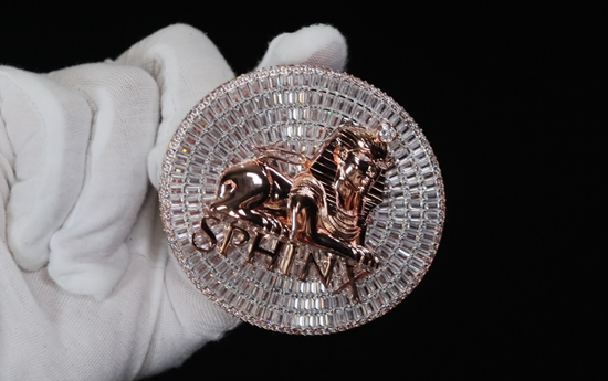 Men's Rose Gold Sphinx Pendant