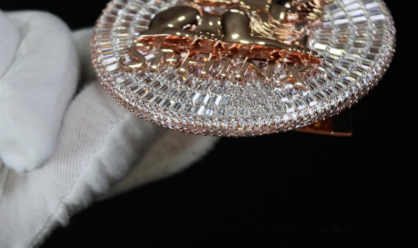 Rose Gold Sphinx Pendant