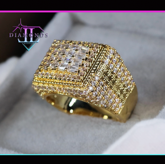 Mens Gold Diamond Ring