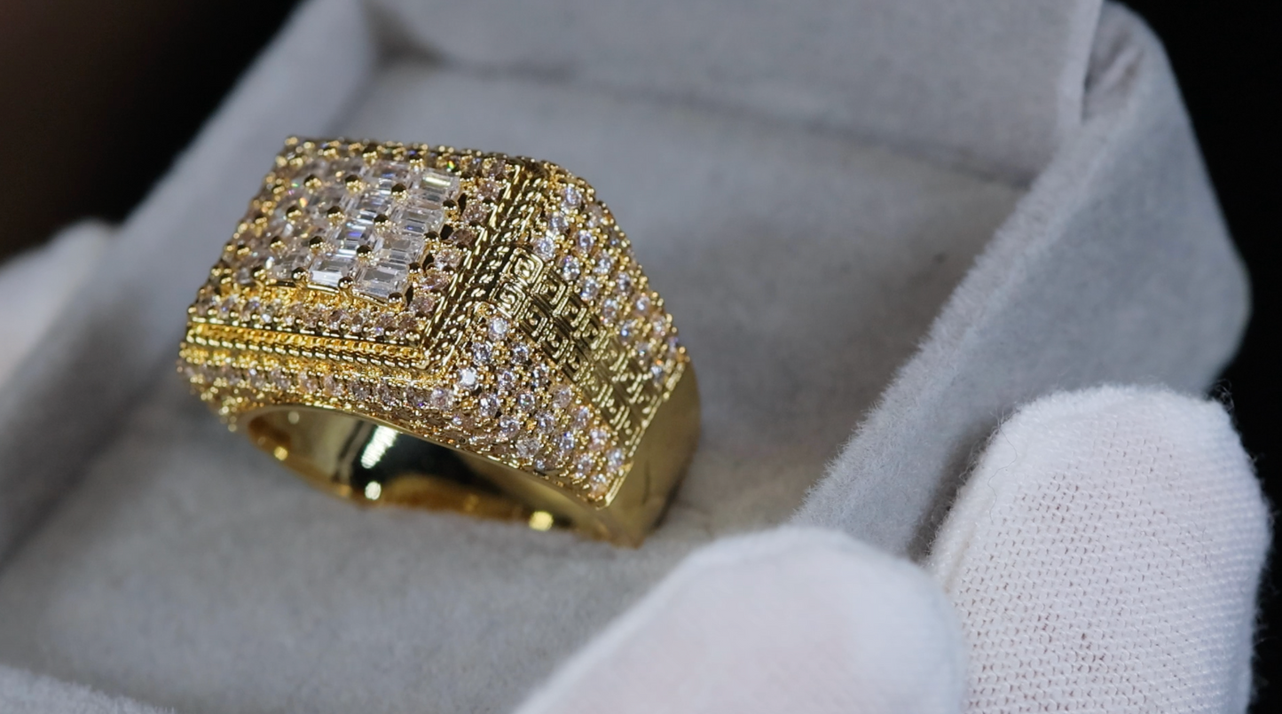 Mens Gold Diamond Ring