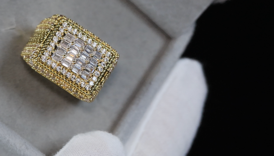 Mens Gold Diamond Ring