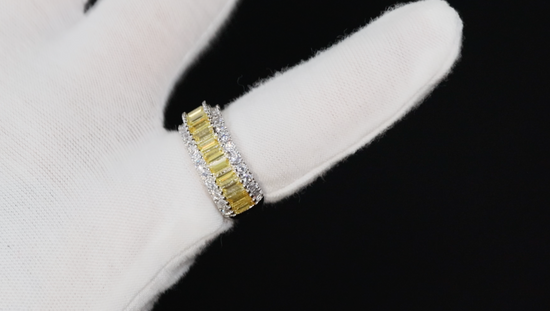 Mens Yellow Diamond Ring