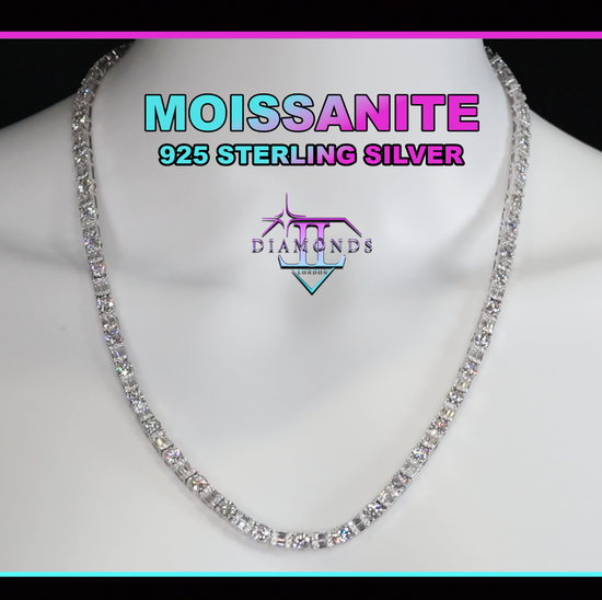 Baguette Moissanite Chain