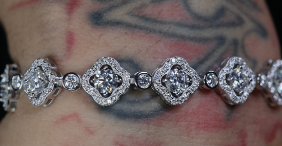 Moissanite Clover Bracelet