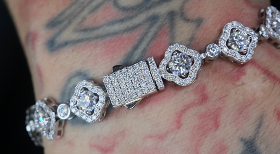 Moissanite Clover Bracelet
