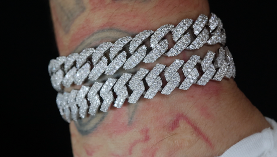 Moissanite Cuban Link Bracelet | Moissanite Cuban Bracelet