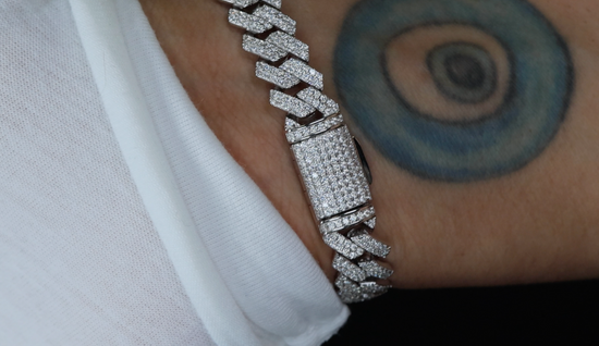 Moissanite Cuban Link Bracelet | Moissanite Cuban Bracelet