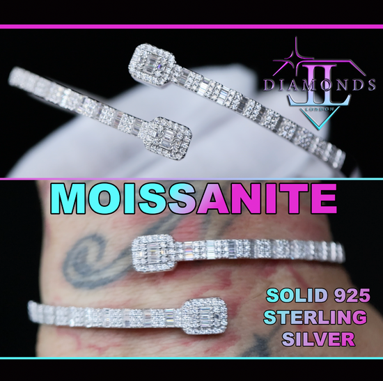 Moissanite Diamond Bangle