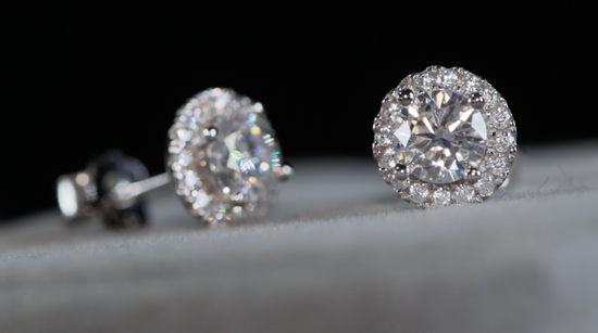 1.0 Carat Moissanite Earrings | Moissanite Diamond Ear Studs | Iced Out Ear Studs