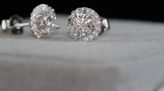 1.0 Carat Moissanite Earrings | Moissanite Diamond Ear Studs | Iced Out Ear Studs