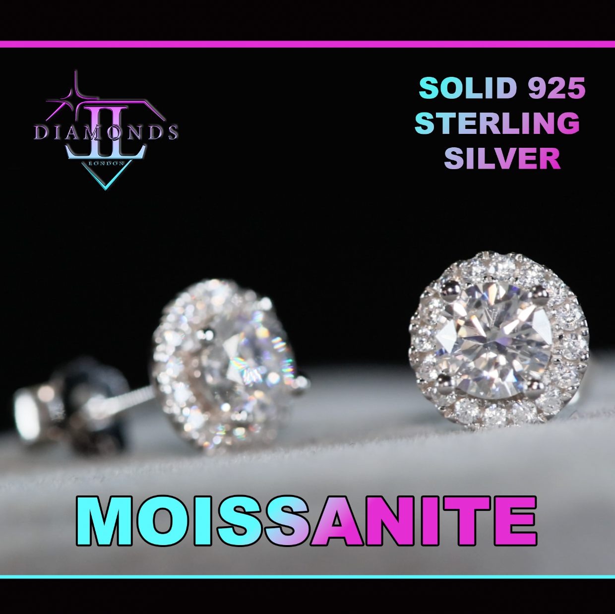 MOISSANITE DIAMOND EARRINGS