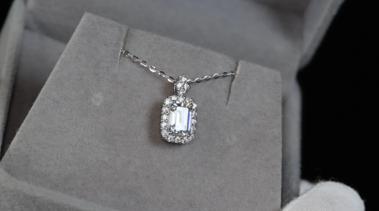 Womens Moissanite Pendant