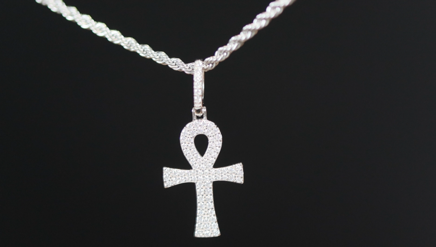 Moissanite Ankh Pendant