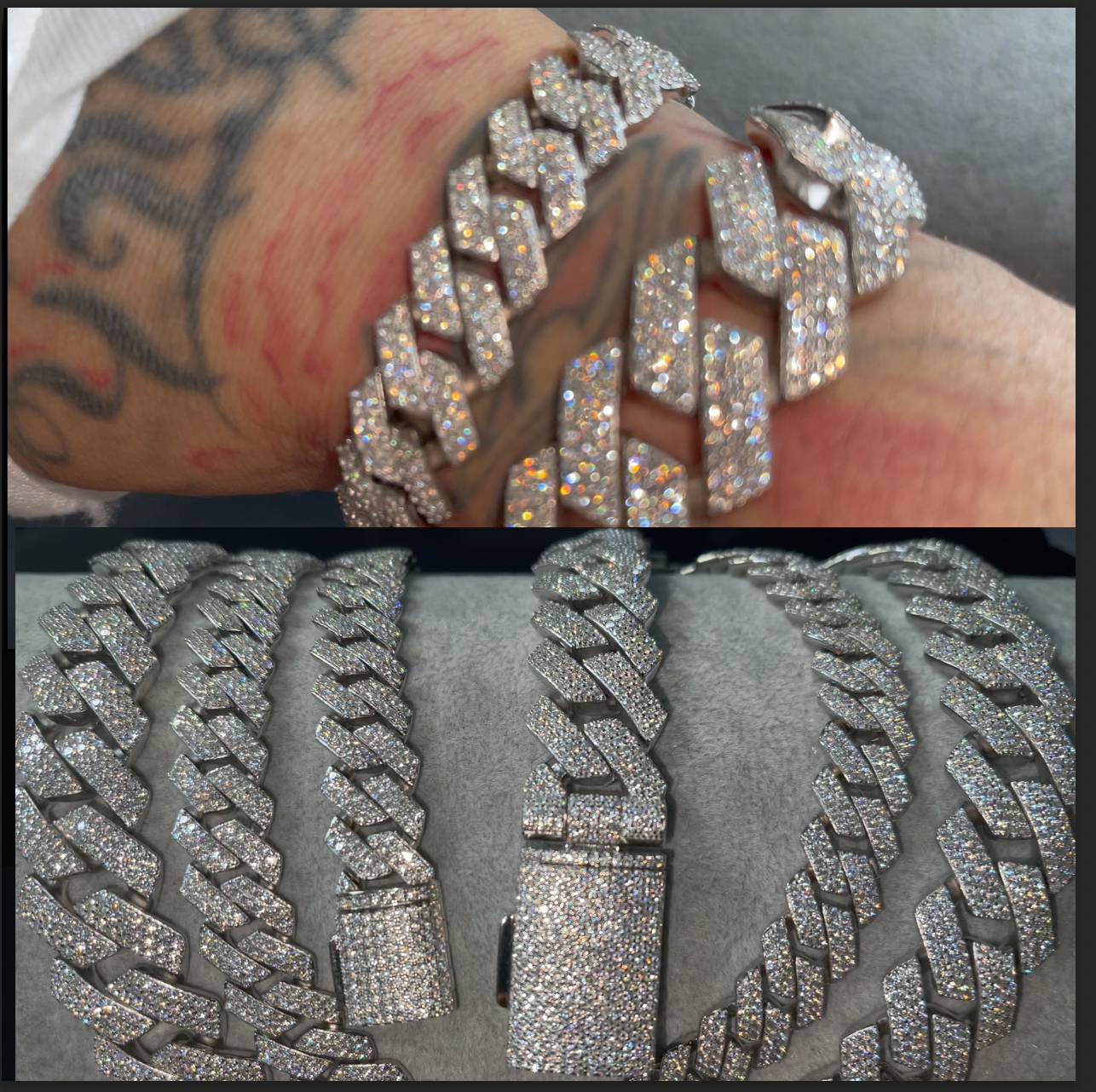 Moissanite Cuban Link Bracelet