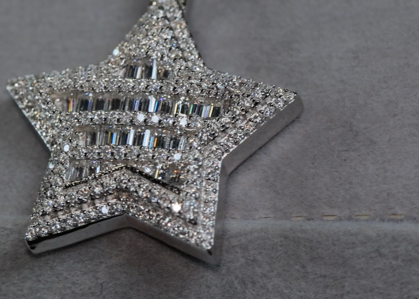 Moissanite Diamond Star Pendant