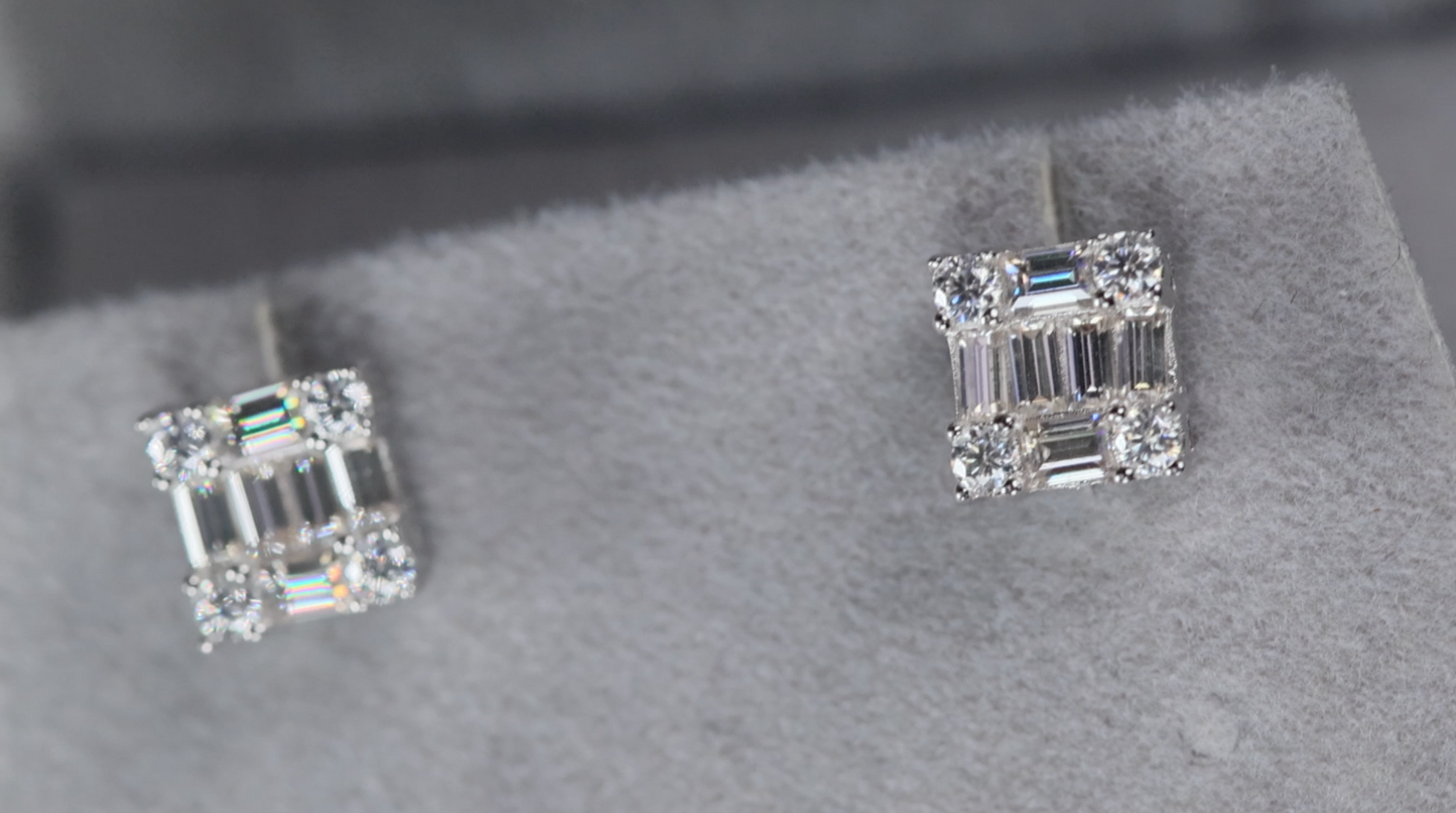 Moissanite Studs