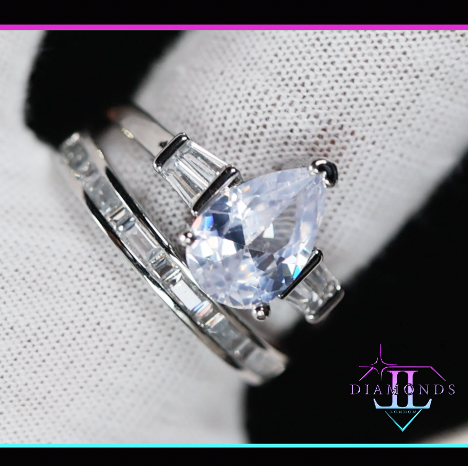 Pear Cut Diamond Ring