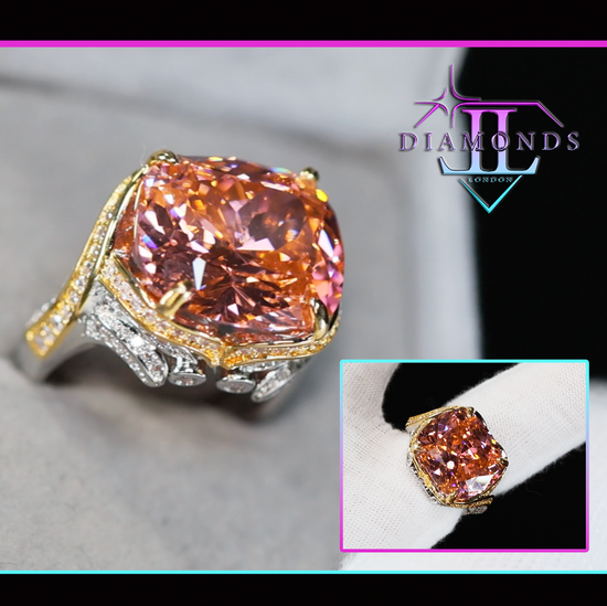 Big Peach Diamond Ring