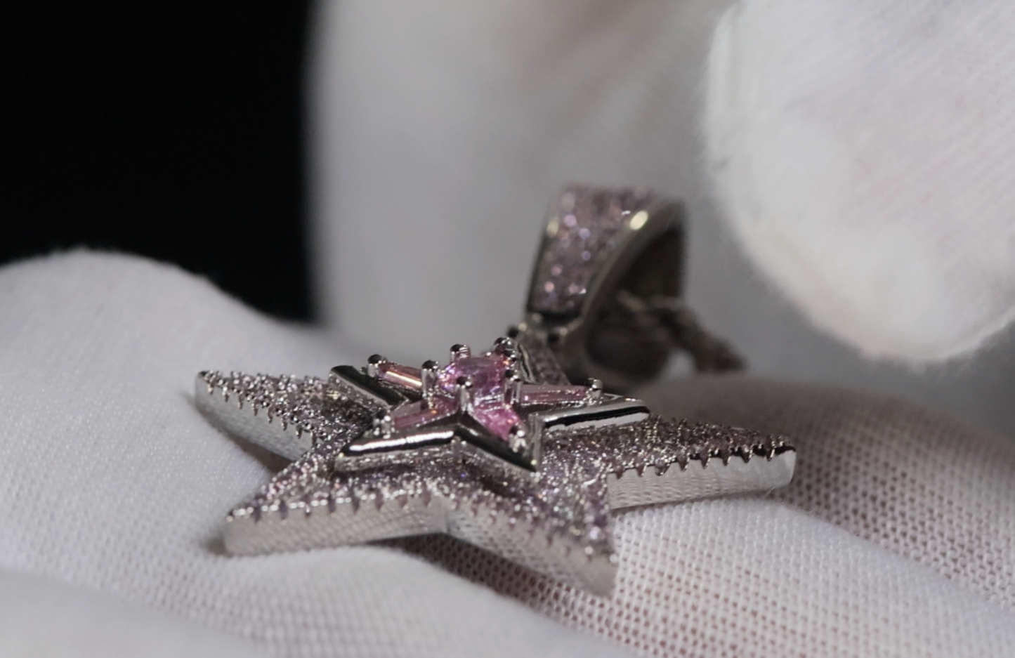 Pink Diamond Star Pendant