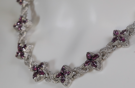 Purple Diamond Hip Hop Chain