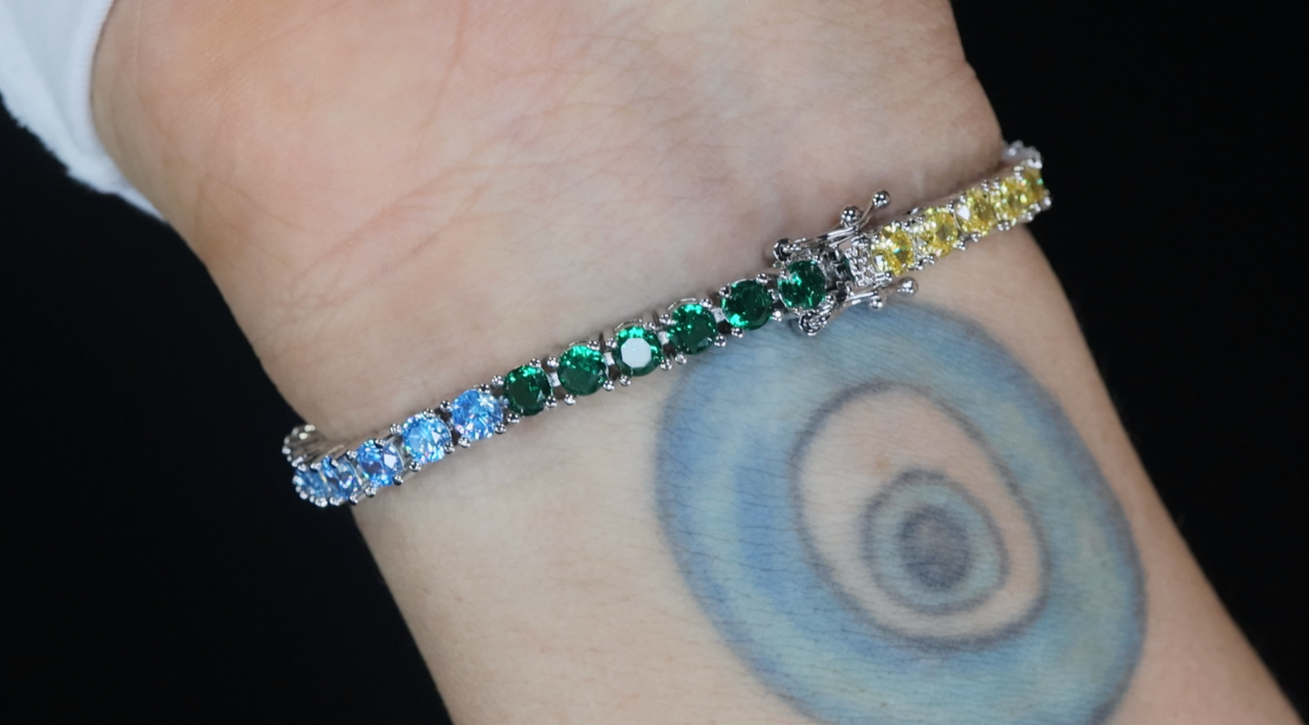 Rainbow Diamond Bracelet