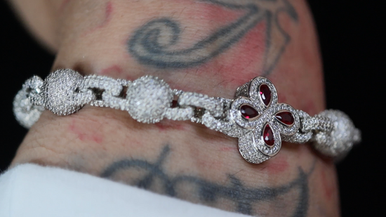 Men's Red Diamond Bracelet