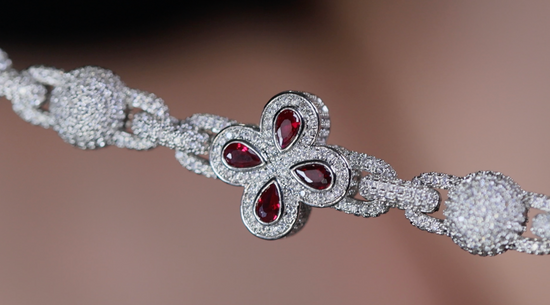 Men's Red Diamond Bracelet