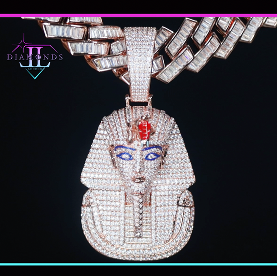 Rose Gold Diamond Pharaoh Pendant