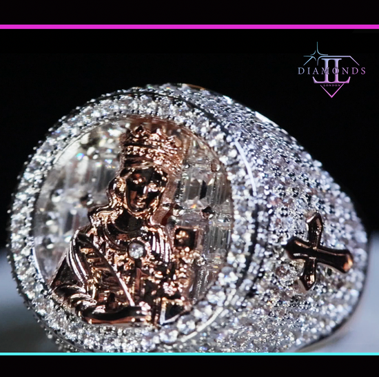 Rose Gold Virgin Mary Ring