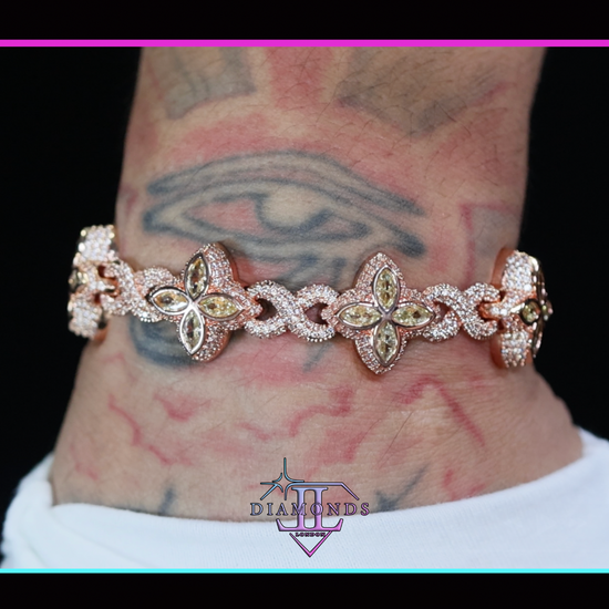Men's Rose Gold Infinity Link Bracelet
