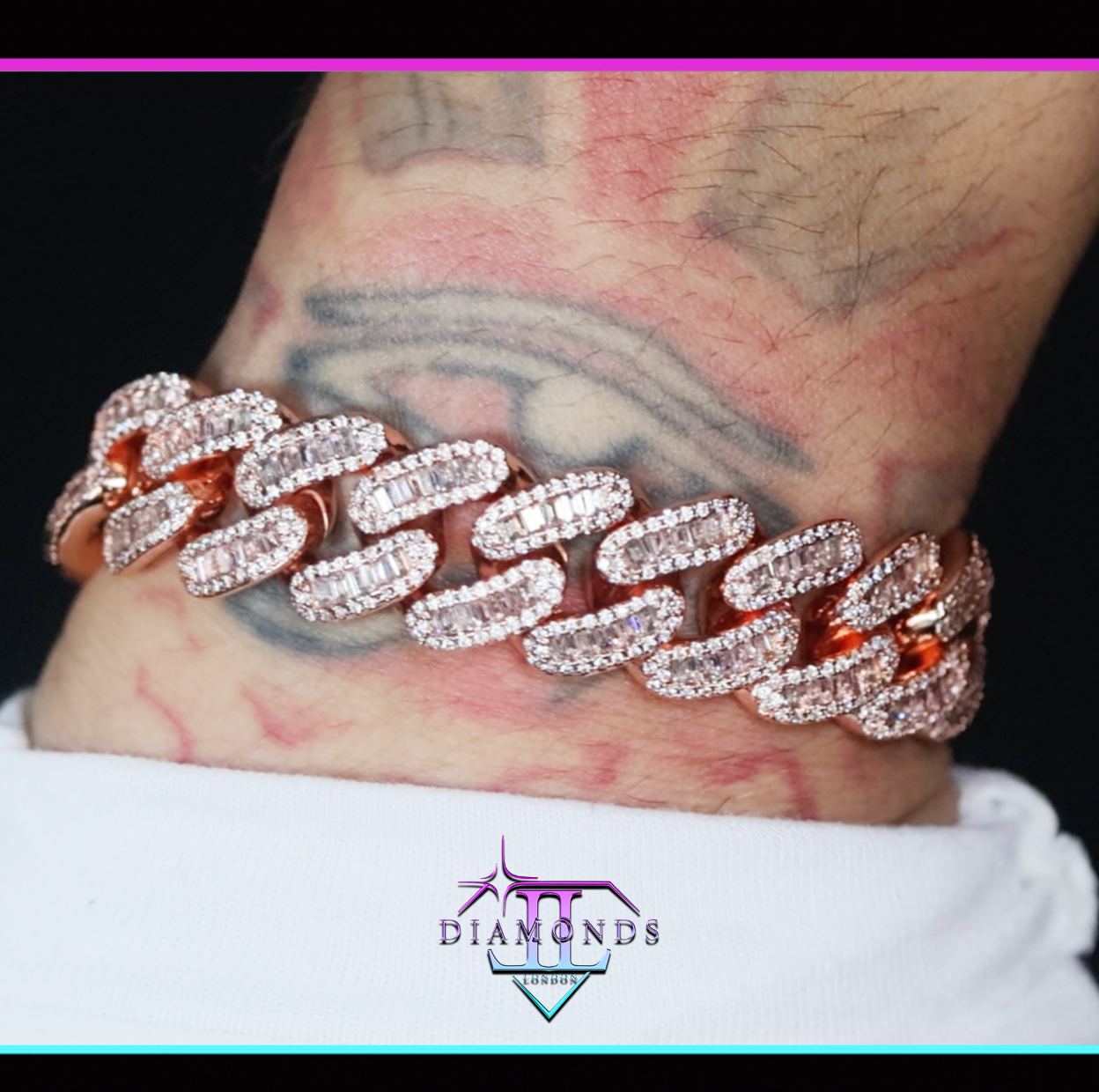 Rose Gold Cuban Bracelet