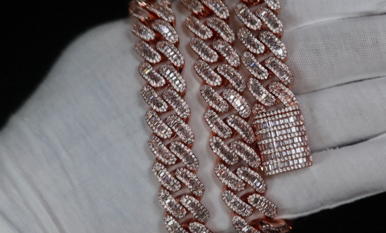 Rose Gold Hip Hop Chain