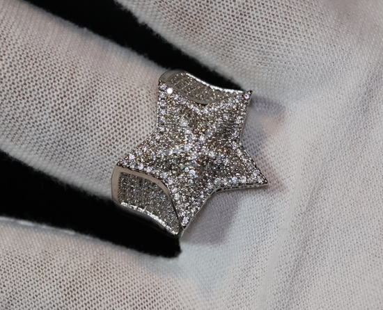 Iced Out Star Ring