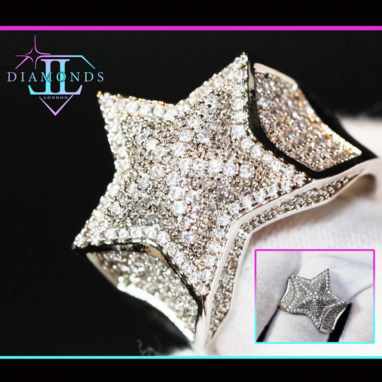 Iced Out Star Ring 