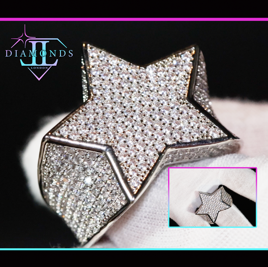 iced out star ring