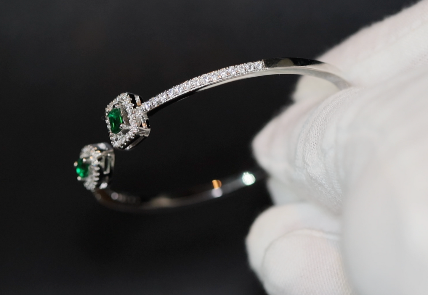 Green Diamond Bracelet