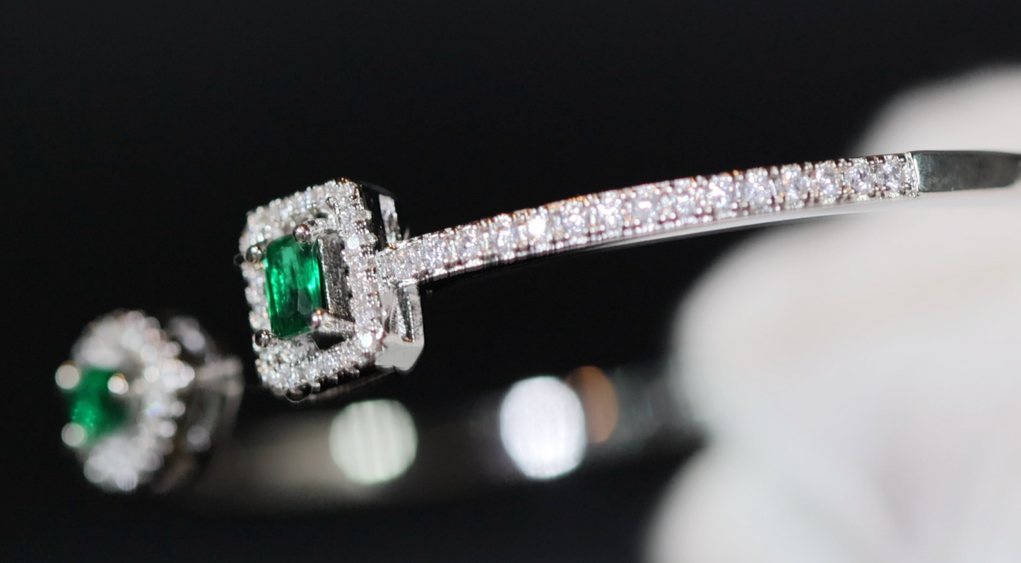 Green Diamond Bracelet