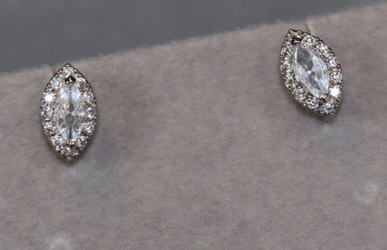 Marquise Diamond Earrings | marquise diamond ear studs