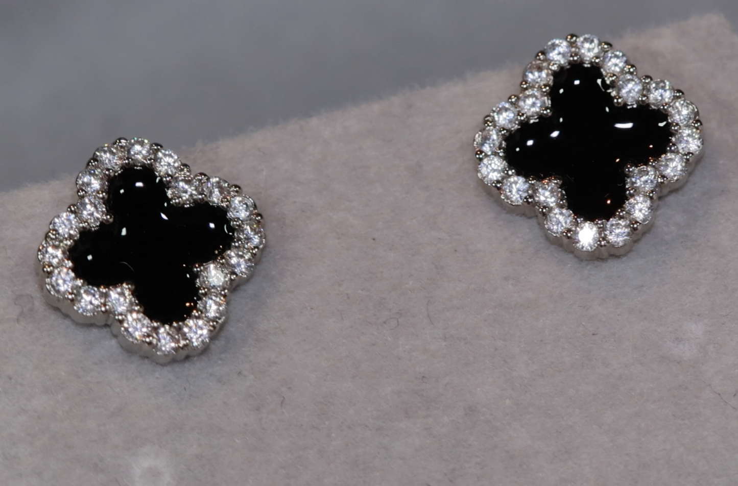 Clover Earrings | Clover Diamond Earrings | Clover Diamond Ear Studs